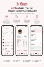 Dulces Herramientas | Costos, Stock, Pedidos, Presupuestos