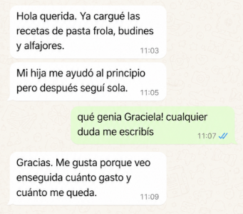 Conversación real con una clienta
