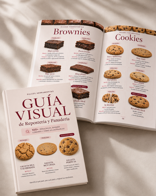 Ebook Guía Visual | +100 Errores de Repostería + Motivos y Soluciones